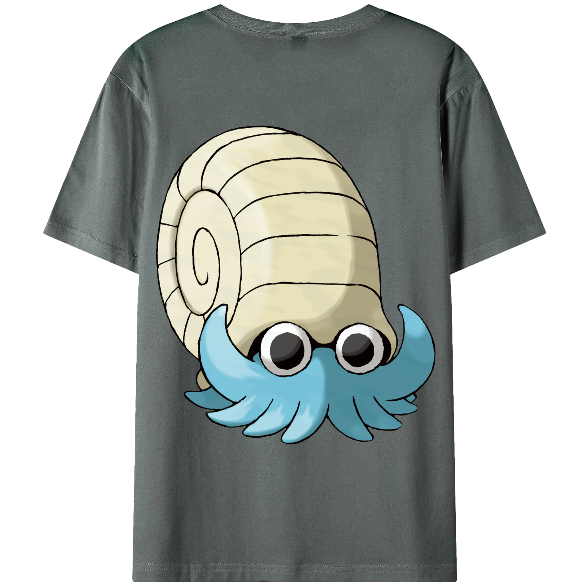 （画像用） ポケットモンスター Pokémon 綿100％ メンズ半袖Tシャツ（バックプリント） 通気性
